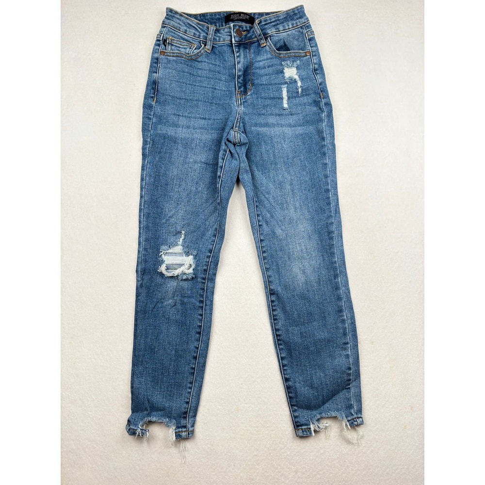 Judy Blue Jeans Womens 1/25 Slim Fit Distressed JB88313